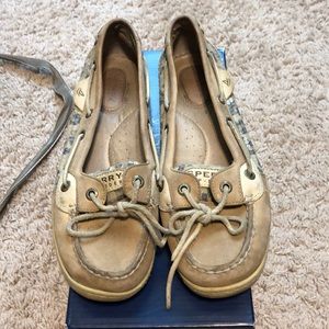 Cheetah print sperrys